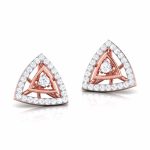 0.24 ct Natural Diamond Earrings 14k Yellow, Rose White Gold - Image 3