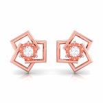0.09 ct Natural Diamond Earrings 14k Yellow, Rose White Gold - Image 10