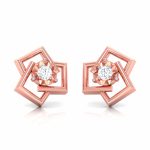 0.09 ct Natural Diamond Earrings 14k Yellow, Rose White Gold - Image 2
