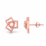 0.09 ct Natural Diamond Earrings 14k Yellow, Rose White Gold - Image 12