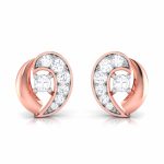 0.11 ct Natural Diamond Earrings 14k Yellow, Rose White Gold - Image 2