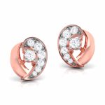 0.11 ct Natural Diamond Earrings 14k Yellow, Rose White Gold - Image 8