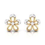 0.24 ct Natural Diamond Earrings 14k Yellow, Rose Gold