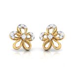0.24 ct Natural Diamond Earrings 14k Yellow, Rose Gold - Image 9