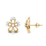 0.24 ct Natural Diamond Earrings 14k Yellow, Rose Gold - Image 10
