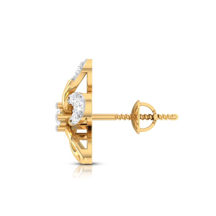 0.24 ct Natural Diamond Earrings 14k Yellow, Rose Gold - Image 11