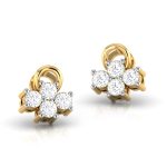 0.24 ct Natural Diamond Earrings 14k Yellow, Rose, White Gold - Image 4