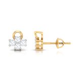 0.24 ct Natural Diamond Earrings 14k Yellow, Rose, White Gold - Image 6