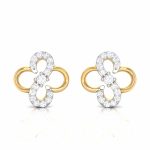 0.14 ct Natural Diamond Earrings 14k Yellow, Rose, White Gold