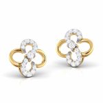 0.14 ct Natural Diamond Earrings 14k Yellow, Rose, White Gold - Image 9