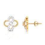 0.14 ct Natural Diamond Earrings 14k Yellow, Rose, White Gold - Image 11