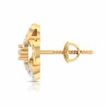 0.14 ct Natural Diamond Earrings 14k Yellow, Rose, White Gold - Image 12