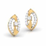 0.14 ct Natural Diamond Earrings 14k Yellow, Rose, White Gold - Image 9