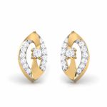 0.14 ct Natural Diamond Earrings 14k Yellow, Rose, White Gold - Image 10