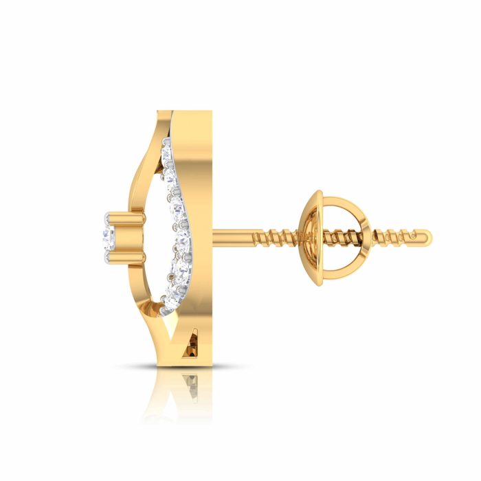 0.14 ct Natural Diamond Earrings 14k Yellow, Rose, White Gold - Image 12