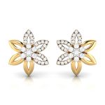 0.21 ct Natural Diamond Earrings 14k Yellow, Rose White Gold