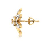 0.21 ct Natural Diamond Earrings 14k Yellow, Rose White Gold - Image 11