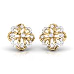 0.22 ct Natural Diamond Earrings 14k Yellow, Rose White Gold - Image 5