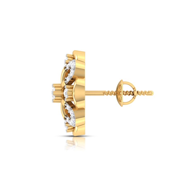 0.22 ct Natural Diamond Earrings 14k Yellow, Rose White Gold - Image 7