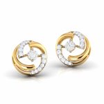 0.17 ct Natural Diamond Earrings 14k Yellow, Rose White Gold - Image 9