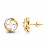 0.17 ct Natural Diamond Earrings 14k Yellow, Rose White Gold - Image 11