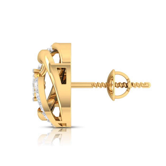 0.17 ct Natural Diamond Earrings 14k Yellow, Rose White Gold - Image 12