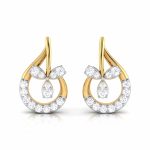 0.11 ct Natural Diamond Earrings 14k Yellow, Rose White Gold