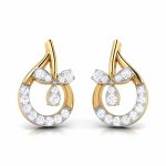 0.11 ct Natural Diamond Earrings 14k Yellow, Rose White Gold - Image 5
