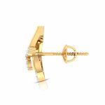 0.11 ct Natural Diamond Earrings 14k Yellow, Rose White Gold - Image 7