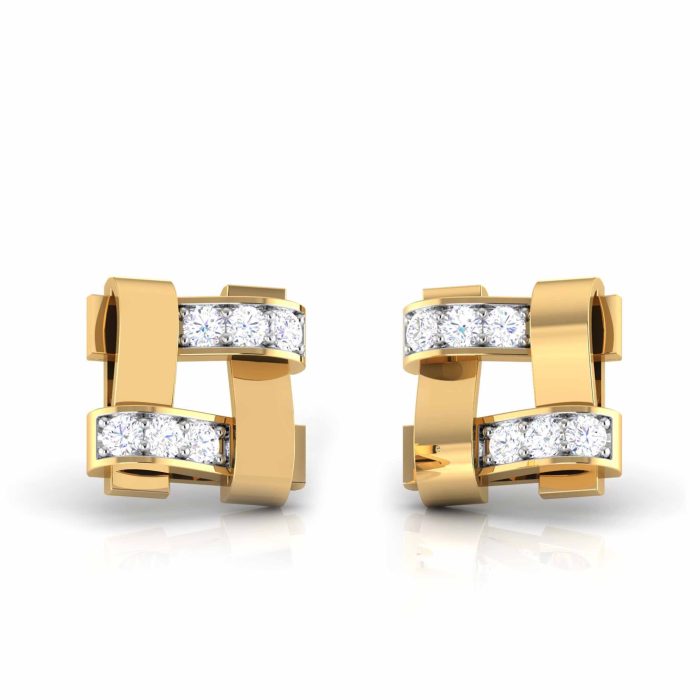0.18 ct Natural Diamond Earrings 14k Yellow, Rose White Gold - Image 10