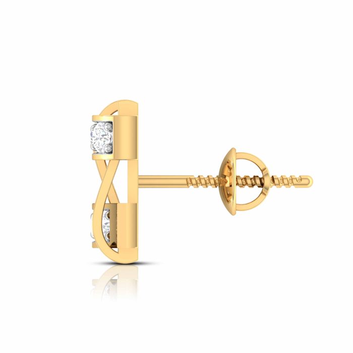 0.18 ct Natural Diamond Earrings 14k Yellow, Rose White Gold - Image 12
