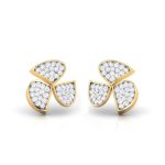0.20 ct Natural Diamond Earrings 14k Yellow, Rose White Gold - Image 5