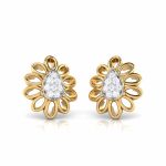 0.21 ct Natural Diamond Earrings 14k Yellow, Rose Gold - Image 10