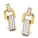 0.19 ct Natural Diamond Earrings 14k Yellow, Rose White Gold - Image 9