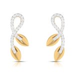 0.12 ct Natural Diamond Earrings 14k Yellow, Rose White Gold