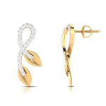 0.12 ct Natural Diamond Earrings 14k Yellow, Rose White Gold - Image 11
