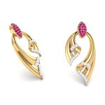 0.25 ct Natural Diamond Earrings 14k Yellow, Rose White Gold - Image 9