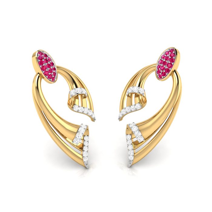 0.25 ct Natural Diamond Earrings 14k Yellow, Rose White Gold - Image 10