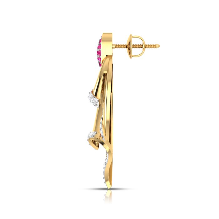 0.25 ct Natural Diamond Earrings 14k Yellow, Rose White Gold - Image 12