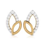 0.10 ct Natural Diamond Earrings 14k Yellow, Rose White Gold