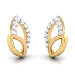 0.10 ct Natural Diamond Earrings 14k Yellow, Rose White Gold - Image 7