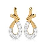 0.14 ct Natural Diamond Earrings 14k Yellow, Rose White Gold
