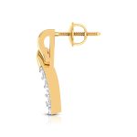 0.14 ct Natural Diamond Earrings 14k Yellow, Rose White Gold - Image 8