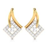 0.14 ct Natural Diamond Earrings 14k Yellow, Rose White Gold