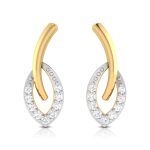 0.09 ct Natural Diamond Earrings 14k Yellow, Rose White Gold