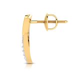 0.09 ct Natural Diamond Earrings 14k Yellow, Rose White Gold - Image 7