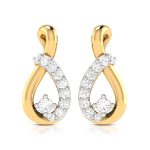 0.10 ct Natural Diamond Earrings 14k Yellow, Rose White Gold