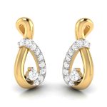 0.10 ct Natural Diamond Earrings 14k Yellow, Rose White Gold - Image 7