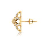 0.21 ct Natural Diamond Earrings 14k Yellow Rose White Gold - Image 6