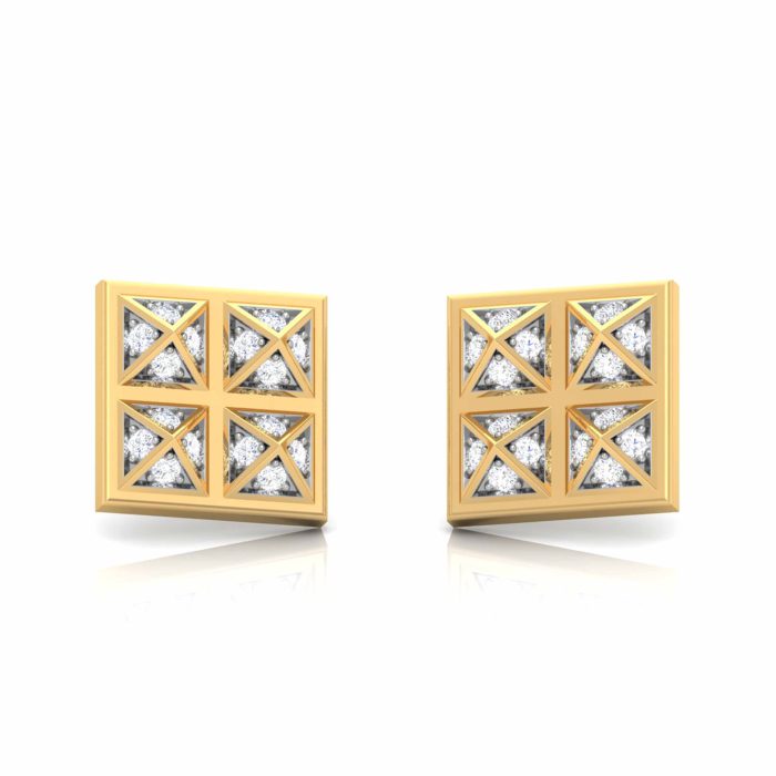 0.21 ct Natural Diamond Earrings 14k Yellow, Rose White Gold - Image 8